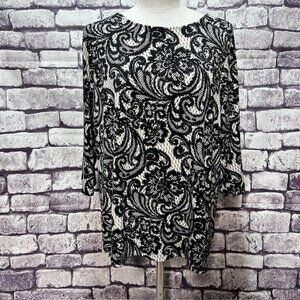 Bob Mackie Black & White Wearable Art Size XL
